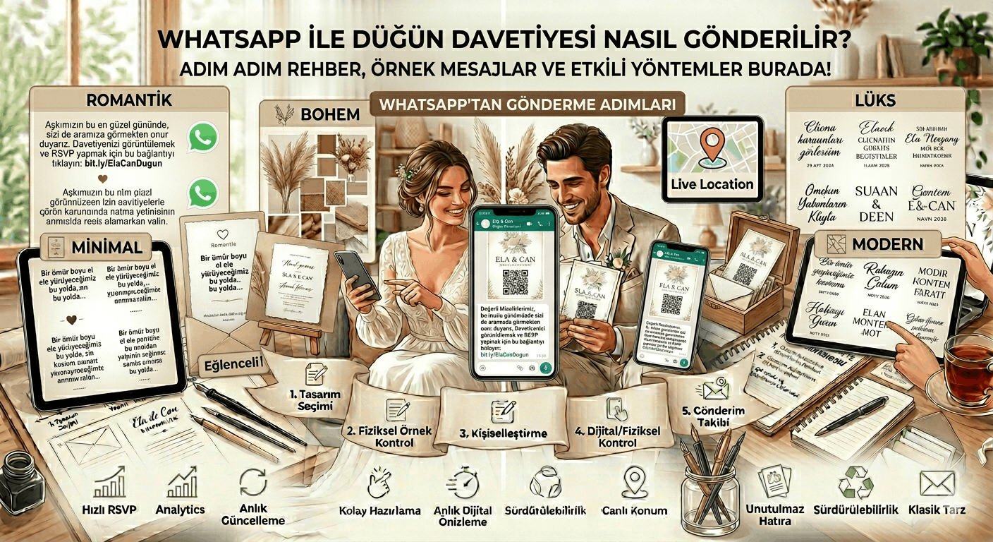 WhatsApp ile Düğün Davetiyesi Gönderme Rehberi