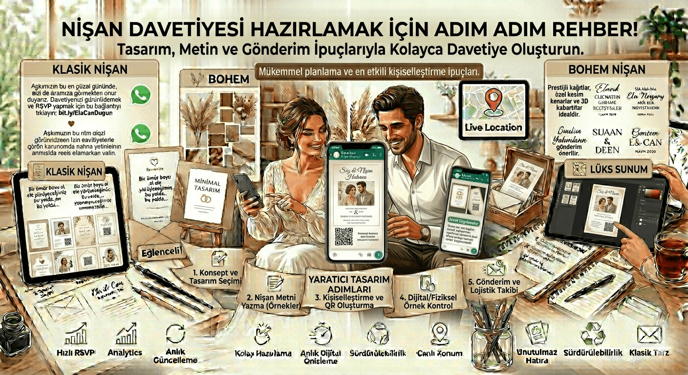 Nişan Davetiyesi Nasıl Hazırlanır? (Kolay Rehber)