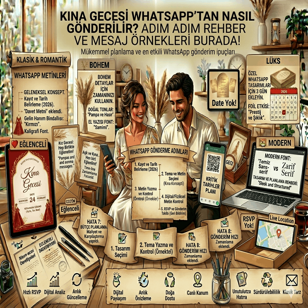 Kına Davetiyesi WhatsApp’tan Nasıl Gönderilir?